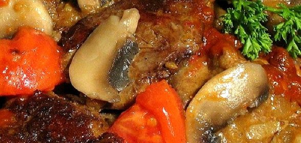 Печень куриная по-французски