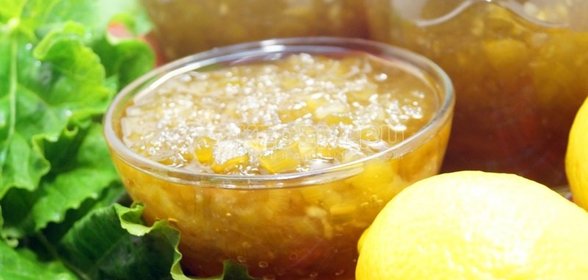 Варенье из ревеня с лимоном