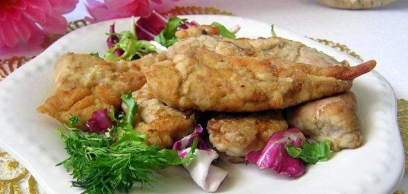 Жареная икра камбалы