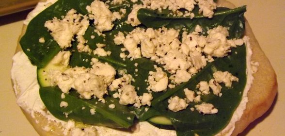 Жареный лаваш с творогом