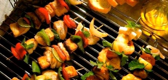 Шашлык из палтуса