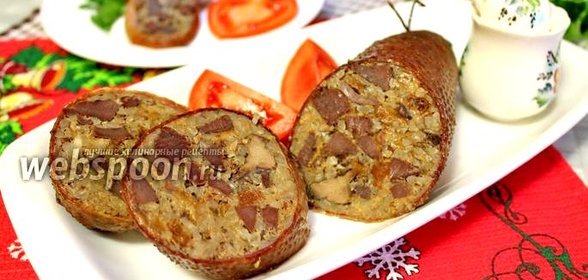 Фаршированная гусиная шейка