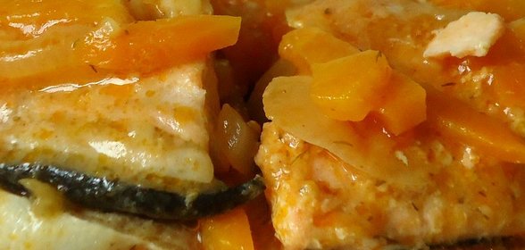 Горбуша в томатном маринаде