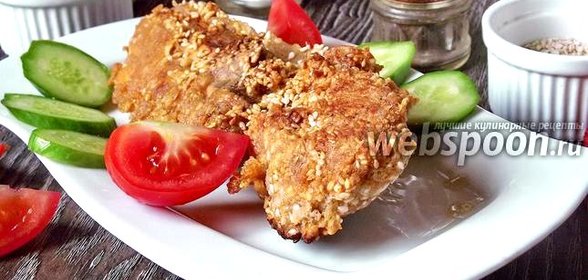 Икра толстолобика обжаренная с кунжутом