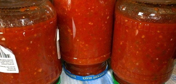 Аджика из перца и чеснока на зиму