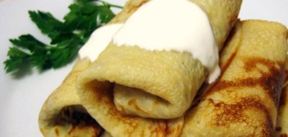 Блинчики с мясом