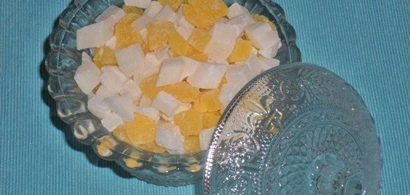 Цукаты из кокоса и ананаса