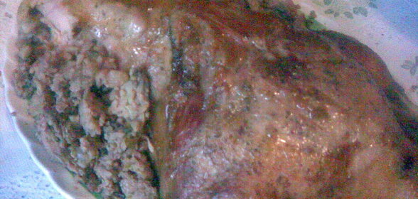 Утка, фаршированная по-царски, к празднику Крещения