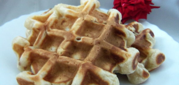 Вафли на кефире и джеме