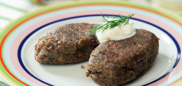 Котлеты из чечевицы с грибами