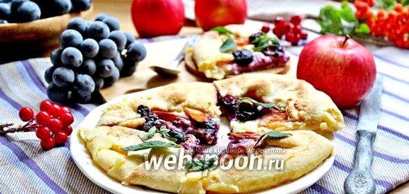 Мини-галеты с творогом и яблоком