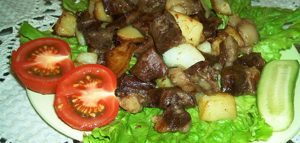 Зажарка из телячьего сердца