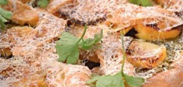 Картофельный пирог со шпинатом