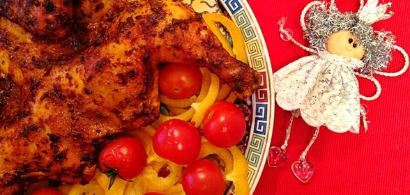 Курица в остром маринаде, запеченная в духовке