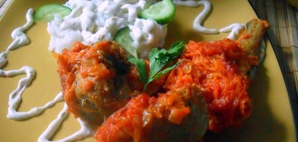 Рыба запеченная под маринадом
