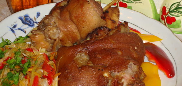 Свиная рулька в пиве