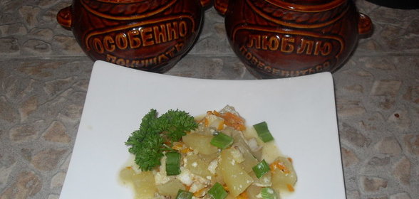 Рыбка в горшочках