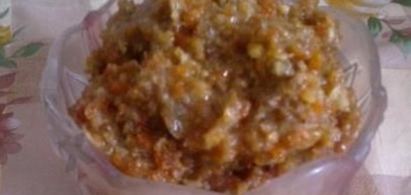 Смесь орехи курага изюм мед лимон