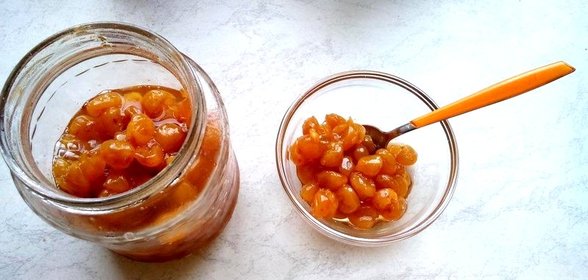 Варенье из белой черешни
