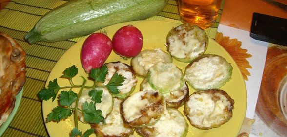 Чесночные кабачки