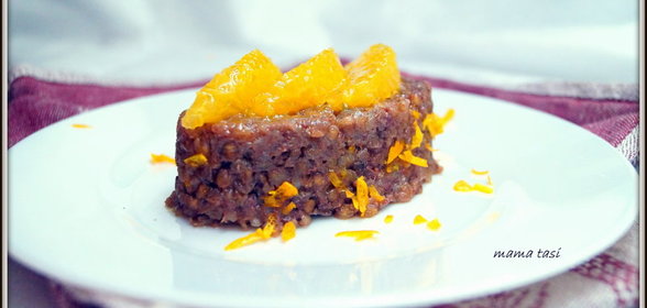 Гречка с финиками и корицей под апельсиновым соусом. Тест-драйв