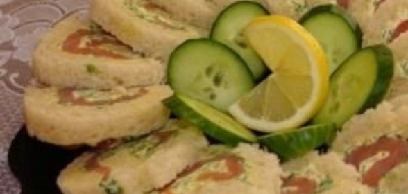 Рулетики с семгой