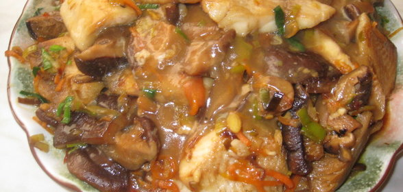 Рыбное филе тушеное по-красному!