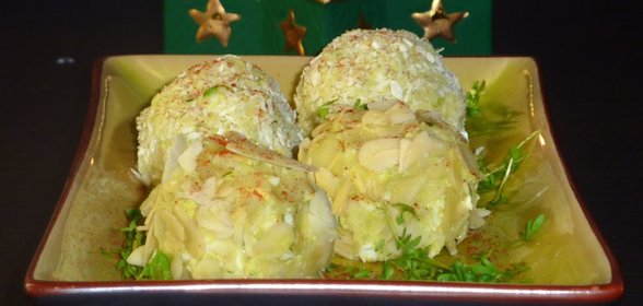 Пикантная закуска-шарики из авокадо и риса