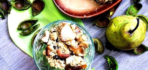 Грушевый крамбл