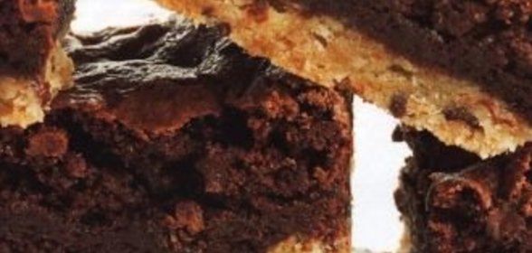 Двухслойные брауни с шоколадом