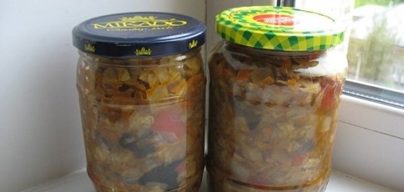 Солянка с шампиньонами на зиму