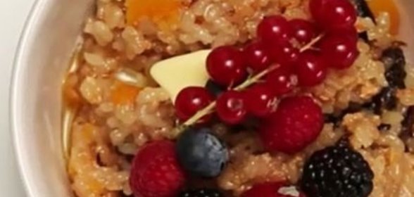 Рисовая каша с тыквой и сухофруктами (в мультиварке)