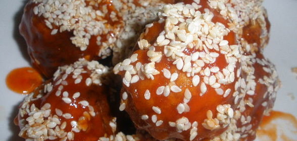 Рыбные шарики в кисло-сладком соусе