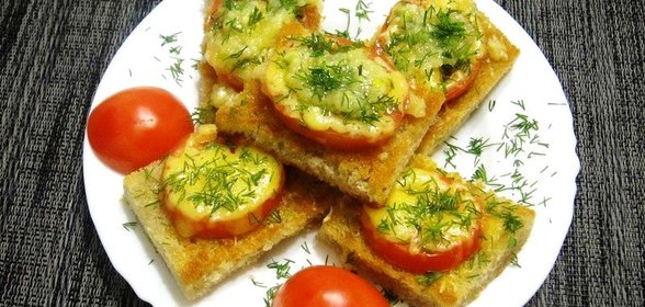 Потапцы с помидорами