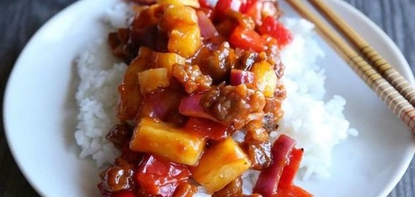 Пикантная свинина под сладким соусом