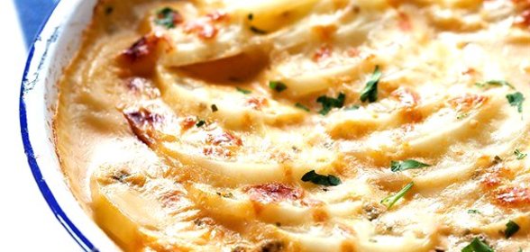 Картофель с соусом бешамель