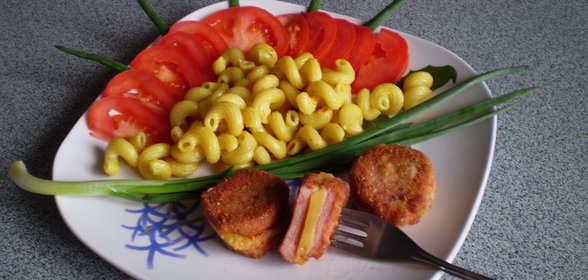 Мини-шайбочки, почтиГордон-блю(нужно на ужин)