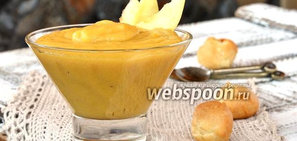 Заварной яблочный крем с маслом