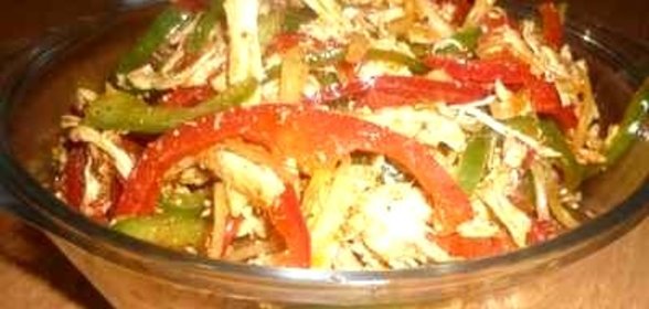Курица Хе с болгарским перцем