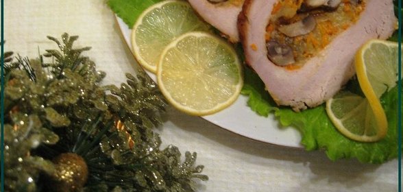 Рождественское фаршированное мясо