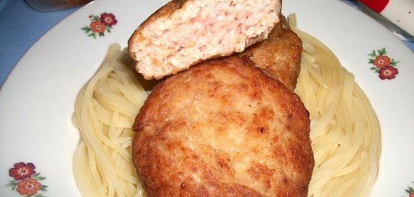 Шницель из куриного фарша