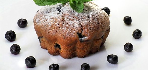 КЕКСЫ С ЧЕРНИКОЙ