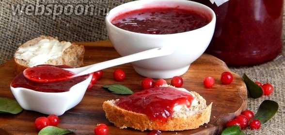 Брусничный джем в мультиварке