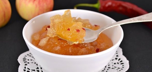 Яблочный конфитюр с острым перцем чили