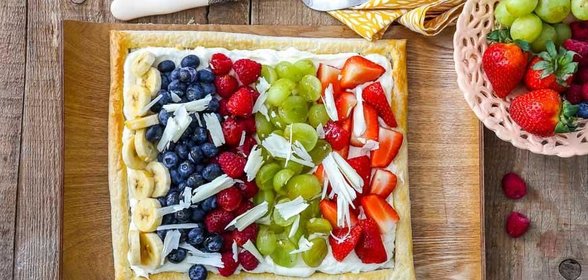 Французский пирог с фруктами