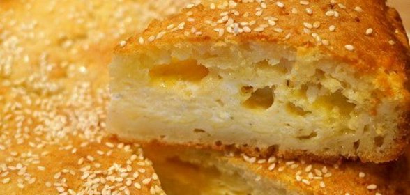 Сырный пирог с творогом