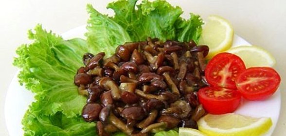 Опята жареные