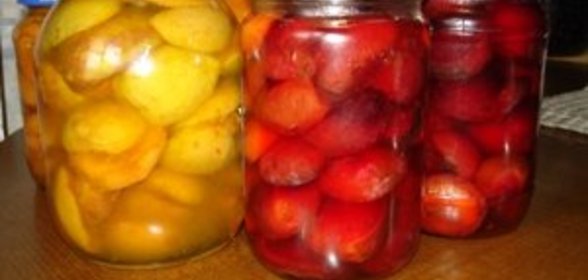 Ароматные абрикосы и алыча без термической обработки на зиму