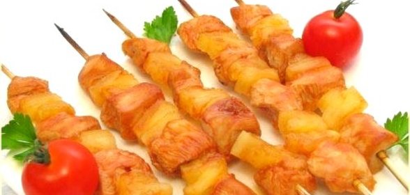 Шашлыки «Домашние» с куриным филе и помидорами