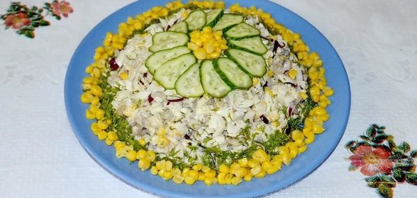 Салат шампиньоны консервированные